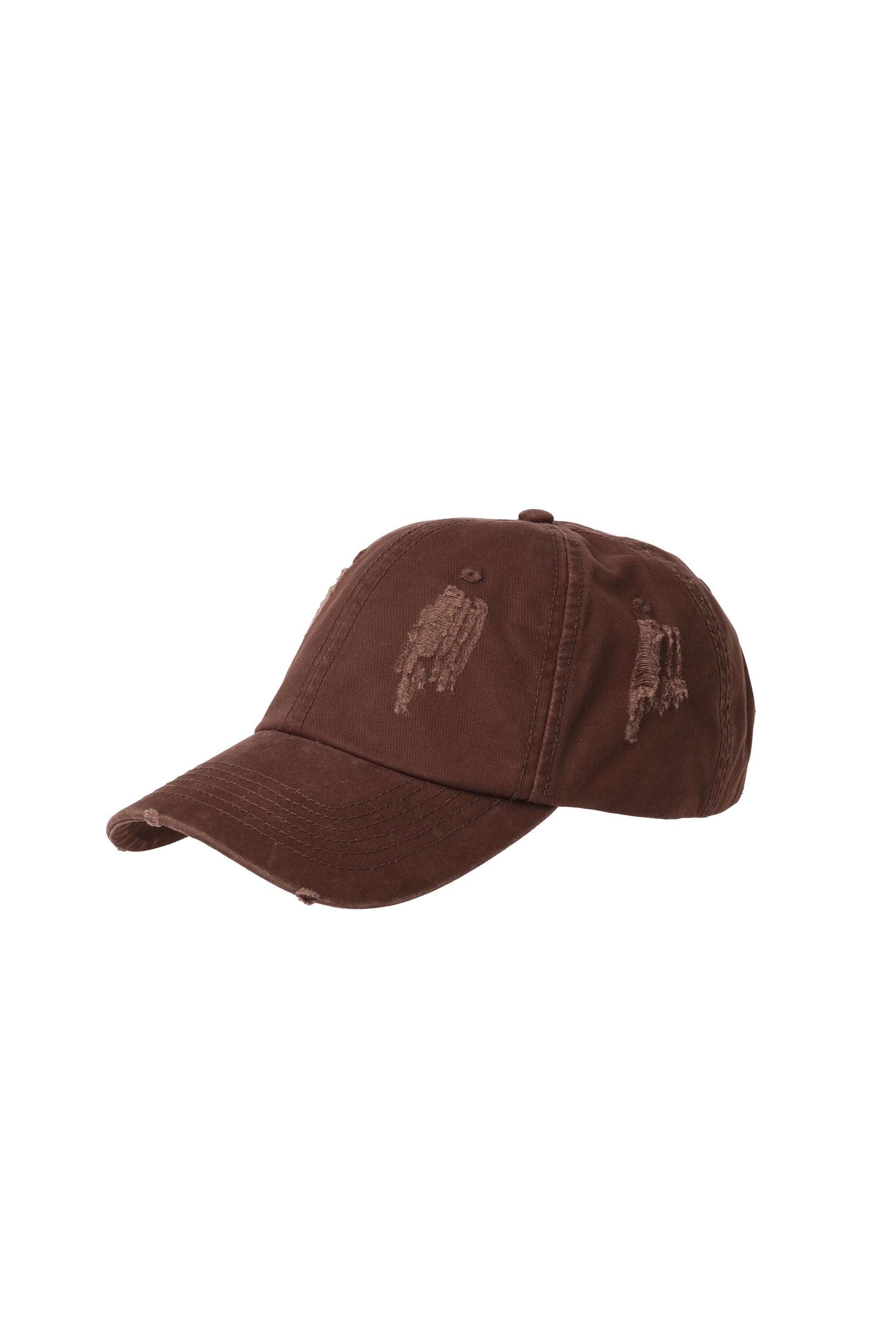 WASHED RIPPED CAP